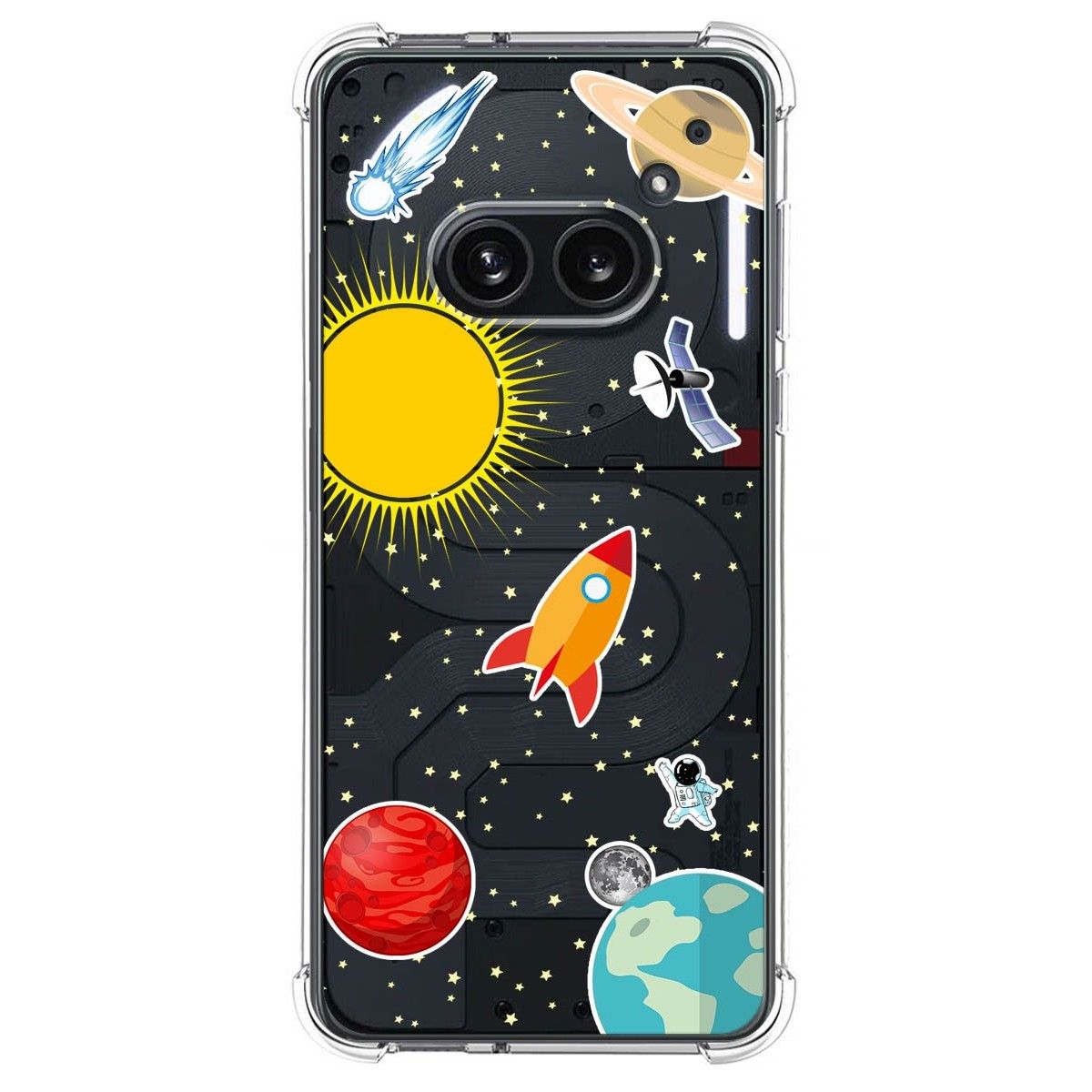 Funda Silicona Antigolpes para Nothing Phone 2a 5G diseño Espacio Dibujos