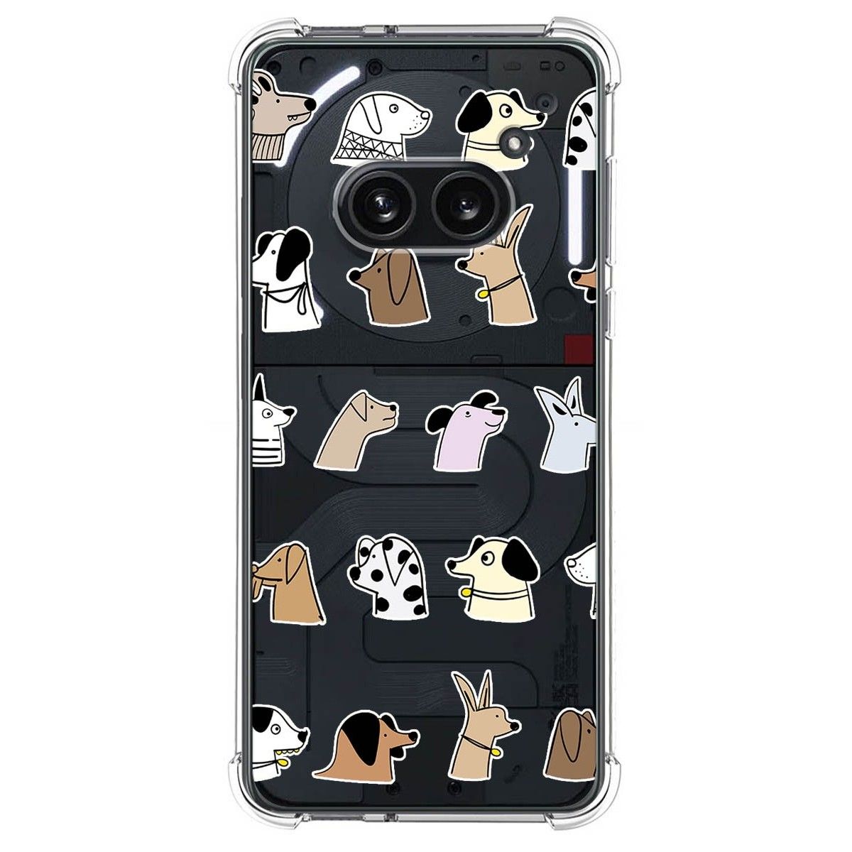 Funda Silicona Antigolpes para Nothing Phone 2a 5G diseño Perros Dibujos