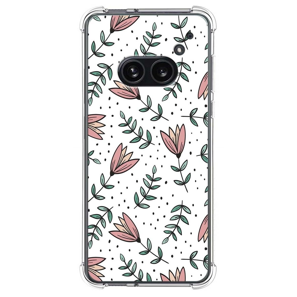 Funda Silicona Antigolpes para Nothing Phone 2a 5G diseño Flores 01 Dibujos