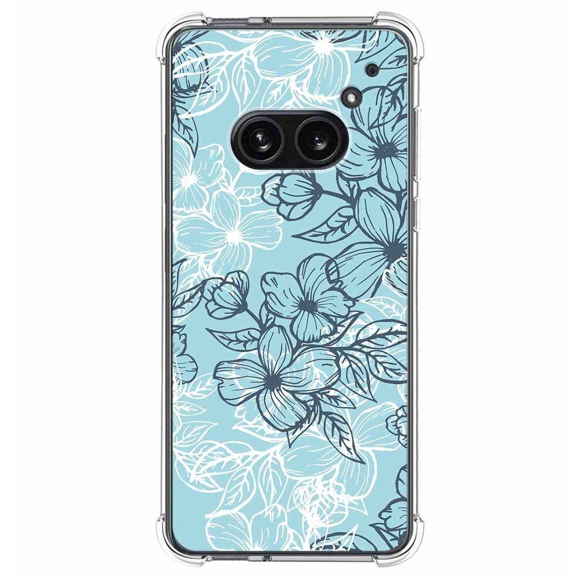 Funda Silicona Antigolpes para Nothing Phone 2a 5G diseño Flores 03 Dibujos