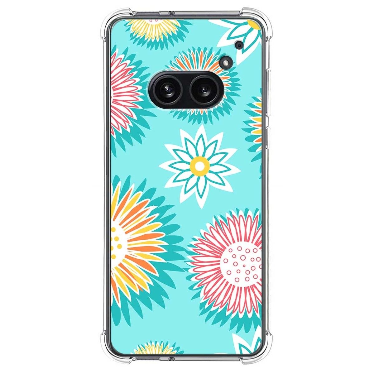 Funda Silicona Antigolpes para Nothing Phone 2a 5G diseño Flores 05 Dibujos