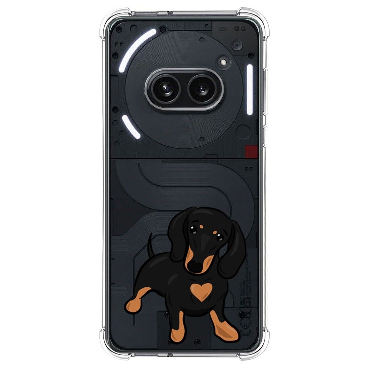 Funda Silicona Antigolpes para Nothing Phone 2a 5G diseño Perros 04 Dibujos