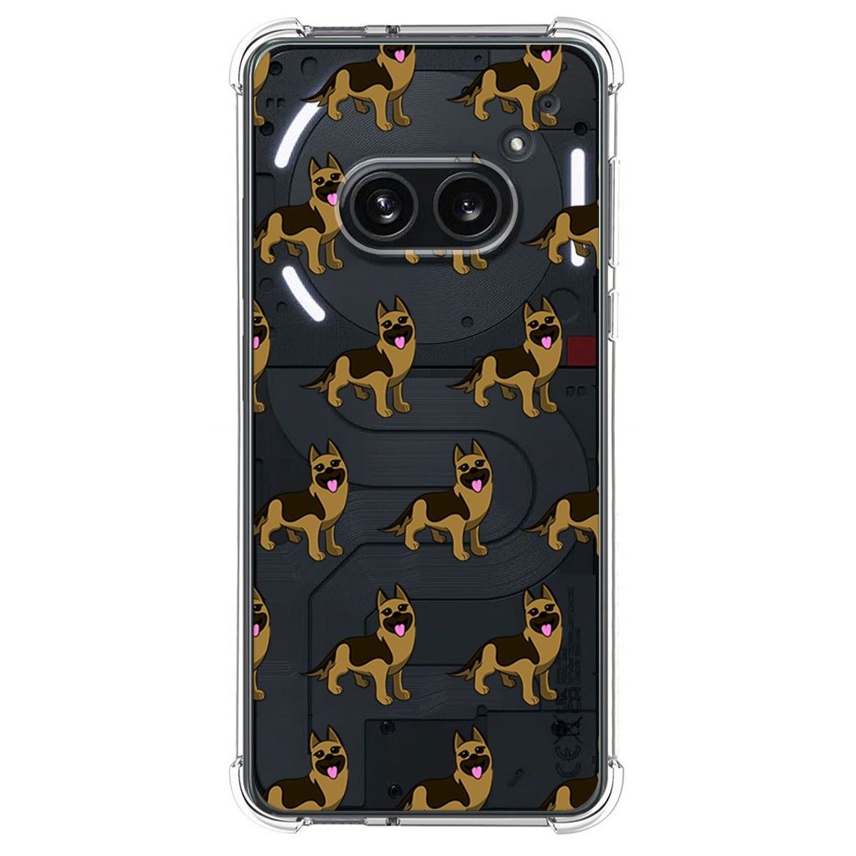 Funda Silicona Antigolpes para Nothing Phone 2a 5G diseño Perros 09 Dibujos