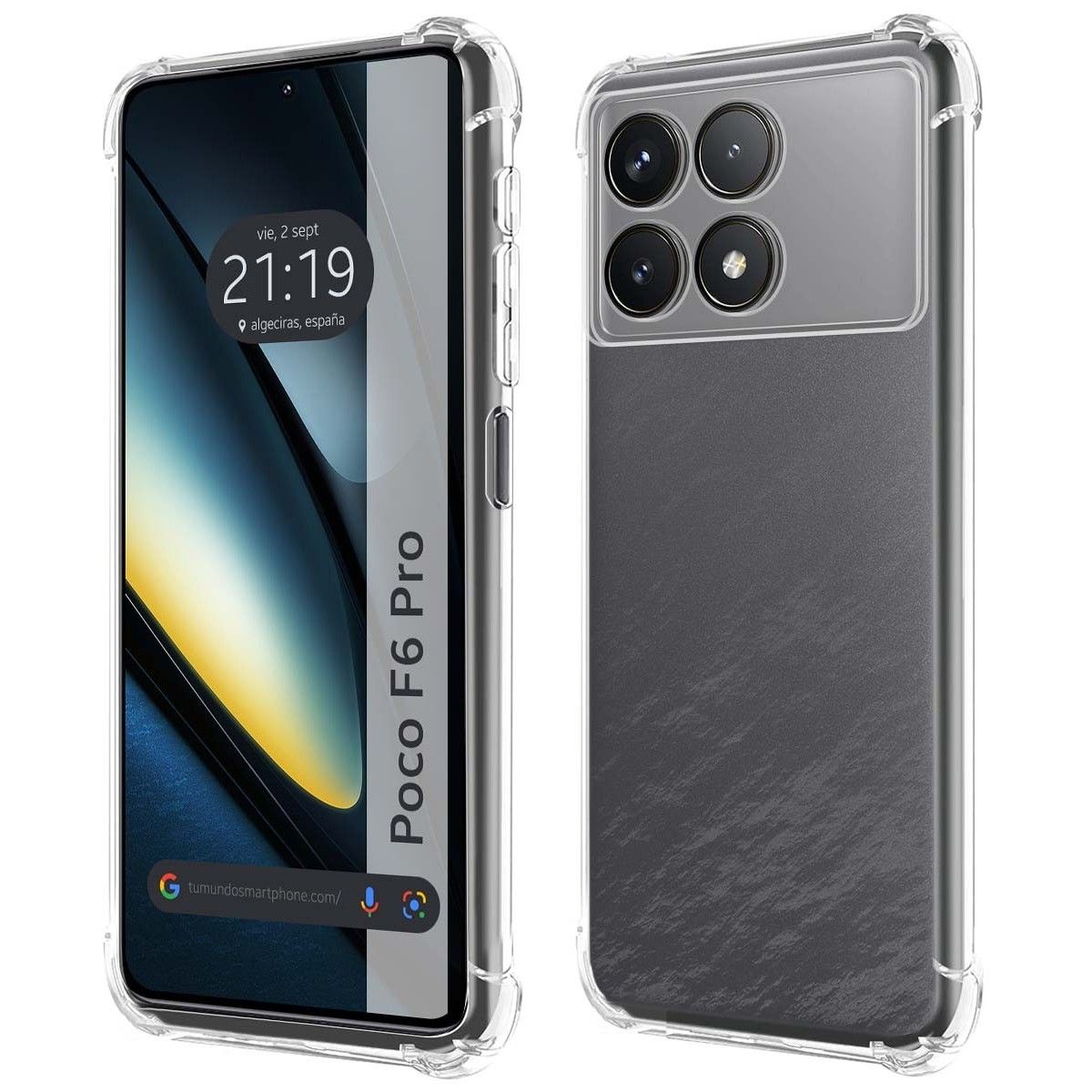 Funda Silicona Antigolpes Transparente para Xiaomi Poco F6 Pro 5G