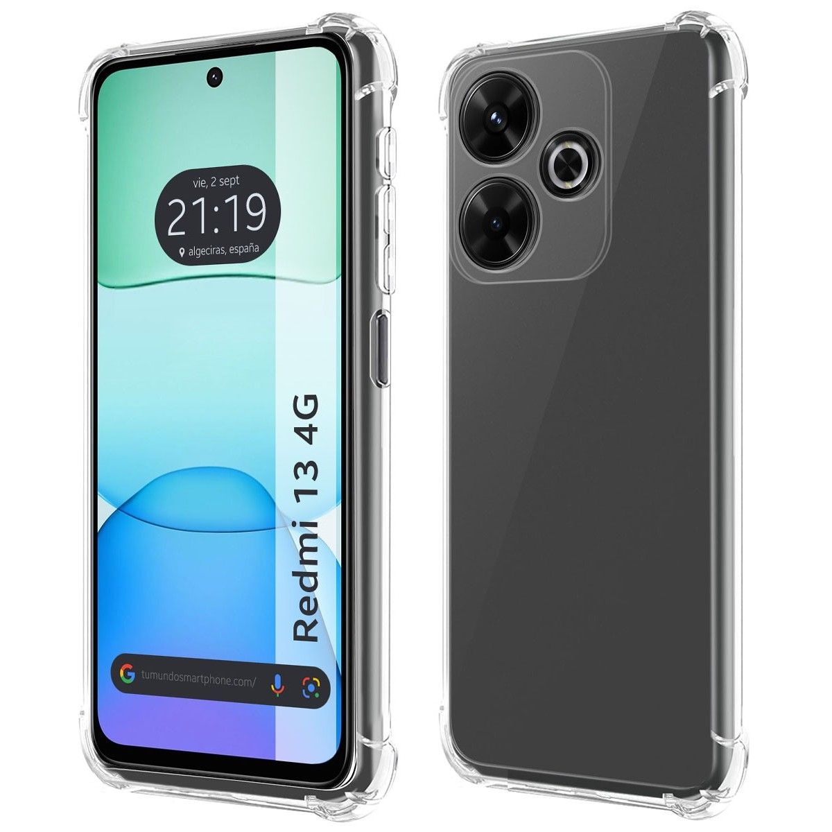 Funda Silicona Antigolpes Transparente para Xiaomi Redmi 13 4G