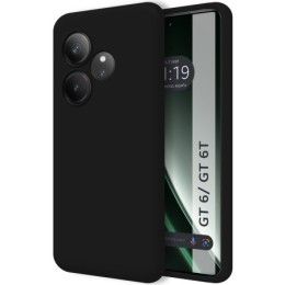 Funda Silicona Líquida Ultra Suave para Realme GT 6 / GT 6T 5G color Negra