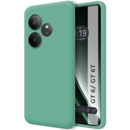 Funda Silicona Líquida Ultra Suave para Realme GT 6 / GT 6T 5G color Verde