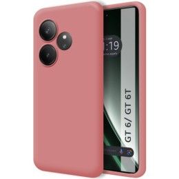 Funda Silicona Líquida Ultra Suave para Realme GT 6 / GT 6T 5G color Rosa