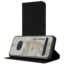 Funda Libro de Polipiel con tarjetero para Huawei Honor 200 5G color Negra