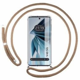 Funda Colgante Transparente para Vivo V40 5G con Cordon Camel