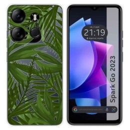 Funda Silicona Transparente para TECNO SPARK Go 2023 diseño Jungla Dibujos