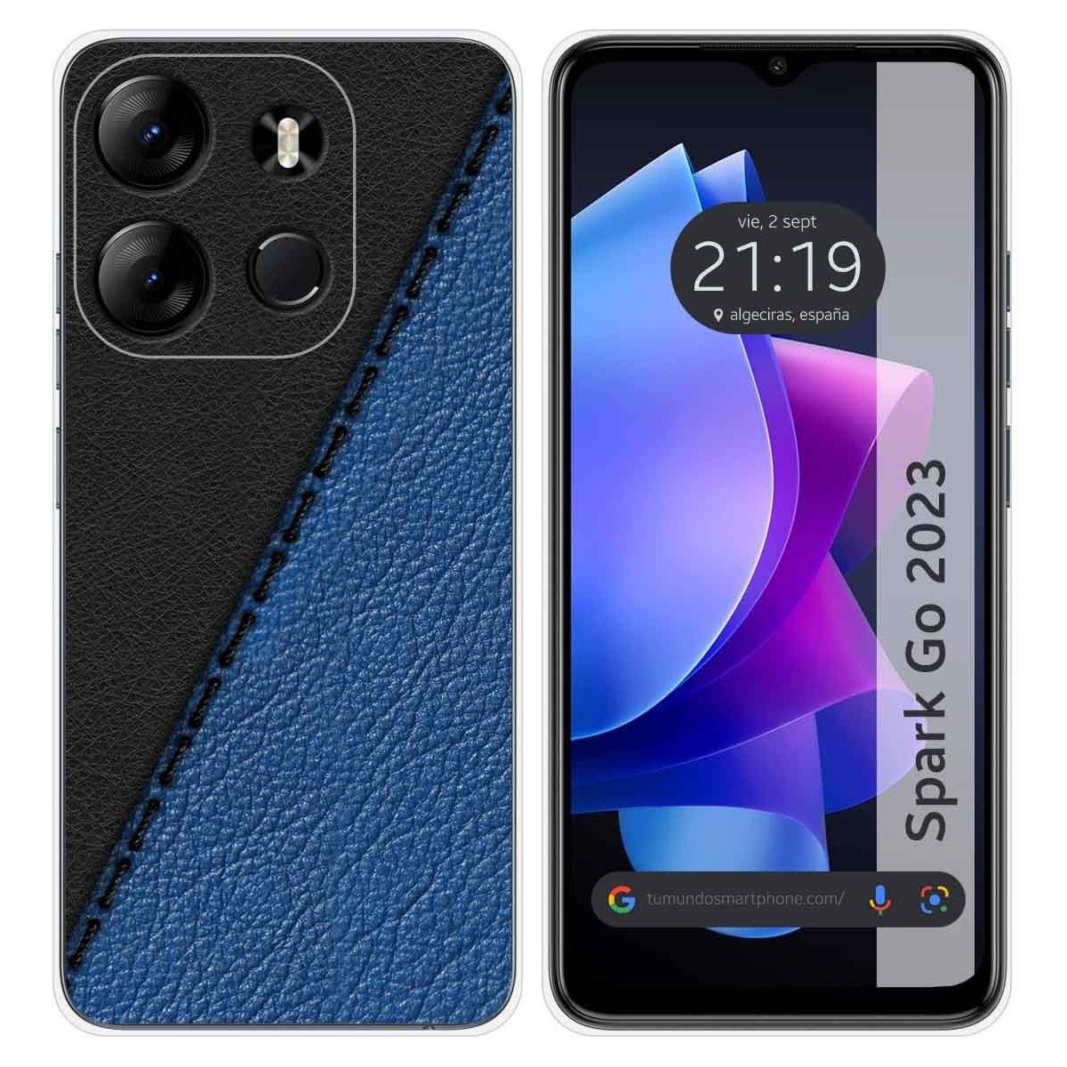 Funda Silicona para TECNO SPARK Go 2023 diseño Cuero 02 Dibujos