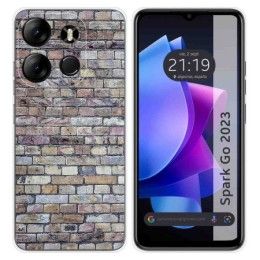 Funda Silicona para TECNO SPARK Go 2023 diseño Ladrillo 02 Dibujos