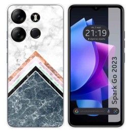 Funda Silicona para TECNO SPARK Go 2023 diseño Mármol 05 Dibujos