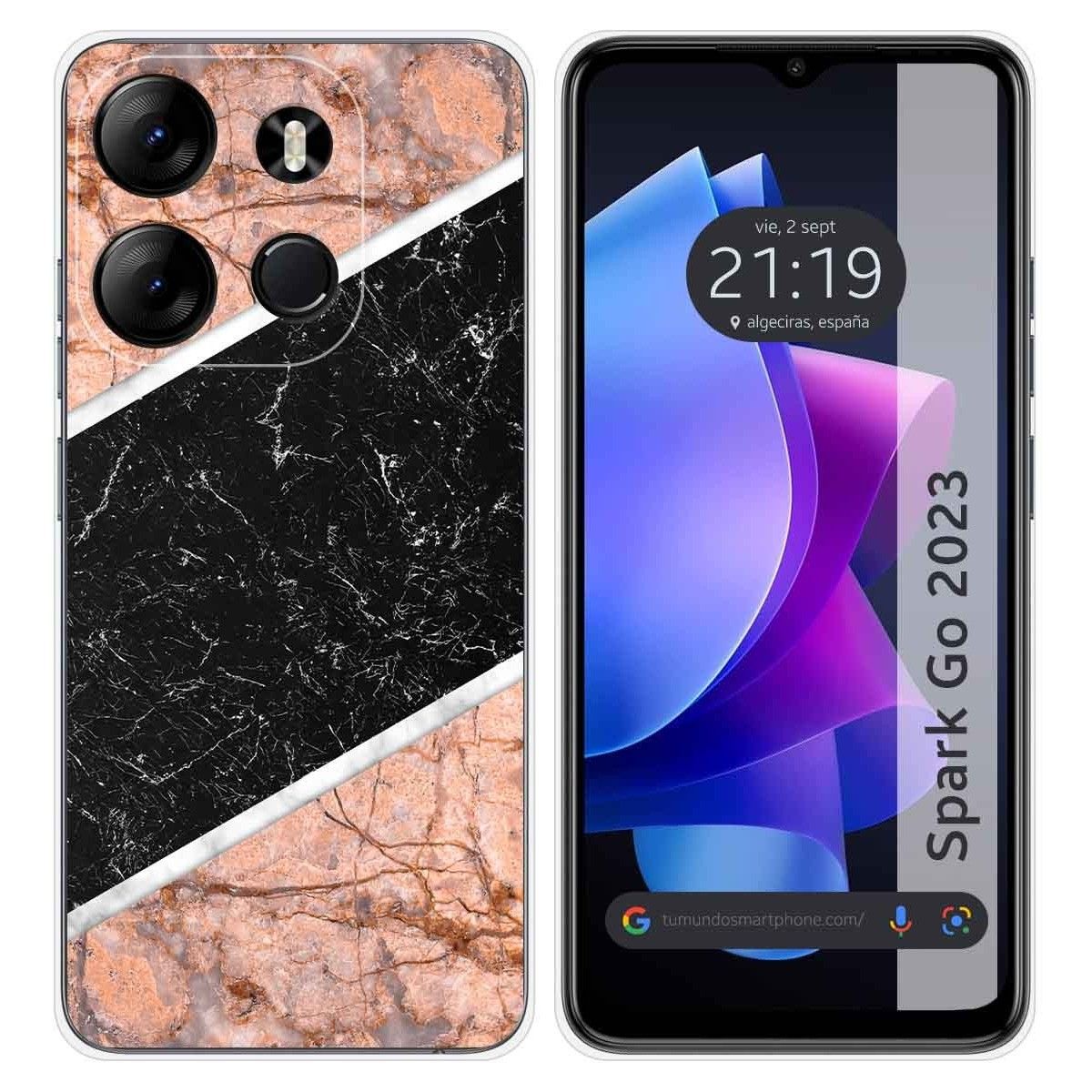 Funda Silicona para TECNO SPARK Go 2023 diseño Mármol 07 Dibujos