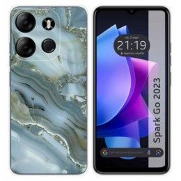 Funda Silicona para TECNO SPARK Go 2023 diseño Mármol 09 Dibujos