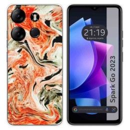 Funda Silicona para TECNO SPARK Go 2023 diseño Mármol 12 Dibujos