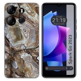 Funda Silicona para TECNO SPARK Go 2023 diseño Mármol 14 Dibujos