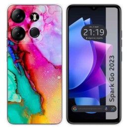 Funda Silicona para TECNO SPARK Go 2023 diseño Mármol 15 Dibujos