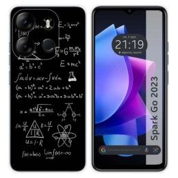 Funda Silicona para TECNO SPARK Go 2023 diseño Formulas Dibujos