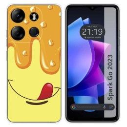 Funda Silicona para TECNO SPARK Go 2023 diseño Helado Vainilla Dibujos