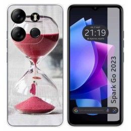 Funda Silicona para TECNO SPARK Go 2023 diseño Reloj Dibujos