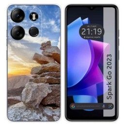 Funda Silicona para TECNO SPARK Go 2023 diseño Sunset Dibujos