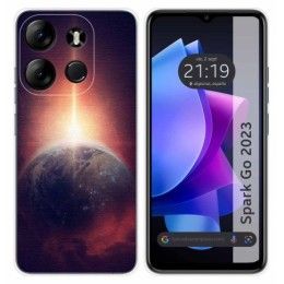 Funda Silicona para TECNO SPARK Go 2023 diseño Tierra Dibujos