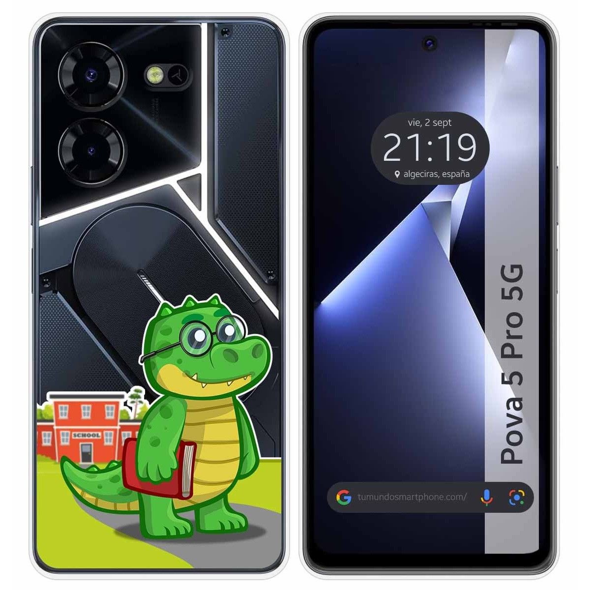 Funda Silicona Transparente para TECNO POVA 5 Pro 5G diseño Coco Dibujos