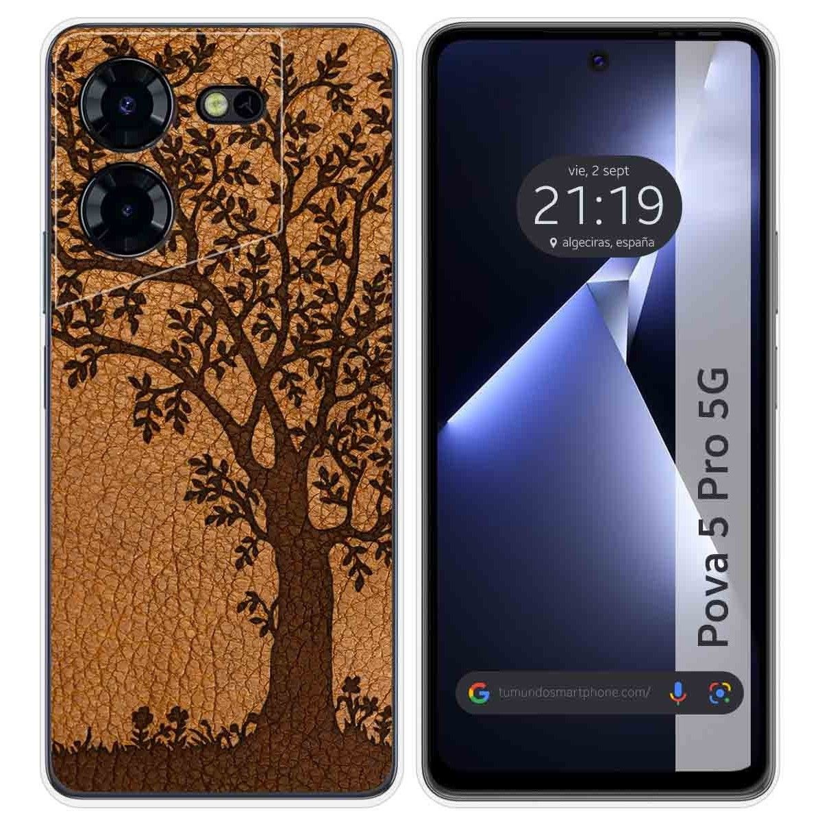 Funda Silicona para TECNO POVA 5 Pro 5G diseño Cuero 03 Dibujos