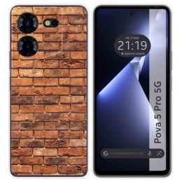 Funda Silicona para TECNO POVA 5 Pro 5G diseño Ladrillo 04 Dibujos