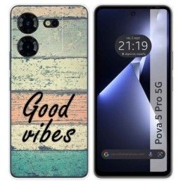 Funda Silicona para TECNO POVA 5 Pro 5G diseño Madera 01 Dibujos