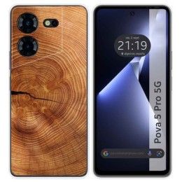 Funda Silicona para TECNO POVA 5 Pro 5G diseño Madera 04 Dibujos