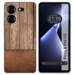 Funda Silicona para TECNO POVA 5 Pro 5G diseño Madera 09 Dibujos