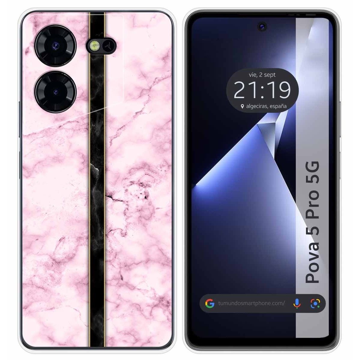 Funda Silicona para TECNO POVA 5 Pro 5G diseño Mármol 04 Dibujos