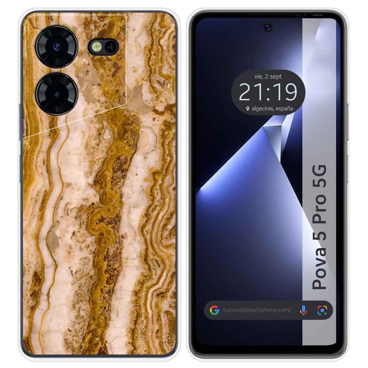 Funda Silicona para TECNO POVA 5 Pro 5G diseño Mármol 10 Dibujos