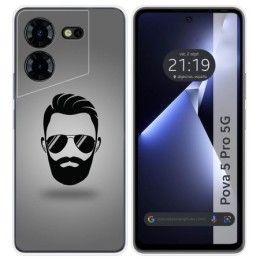 Funda Silicona para TECNO POVA 5 Pro 5G diseño Barba Dibujos