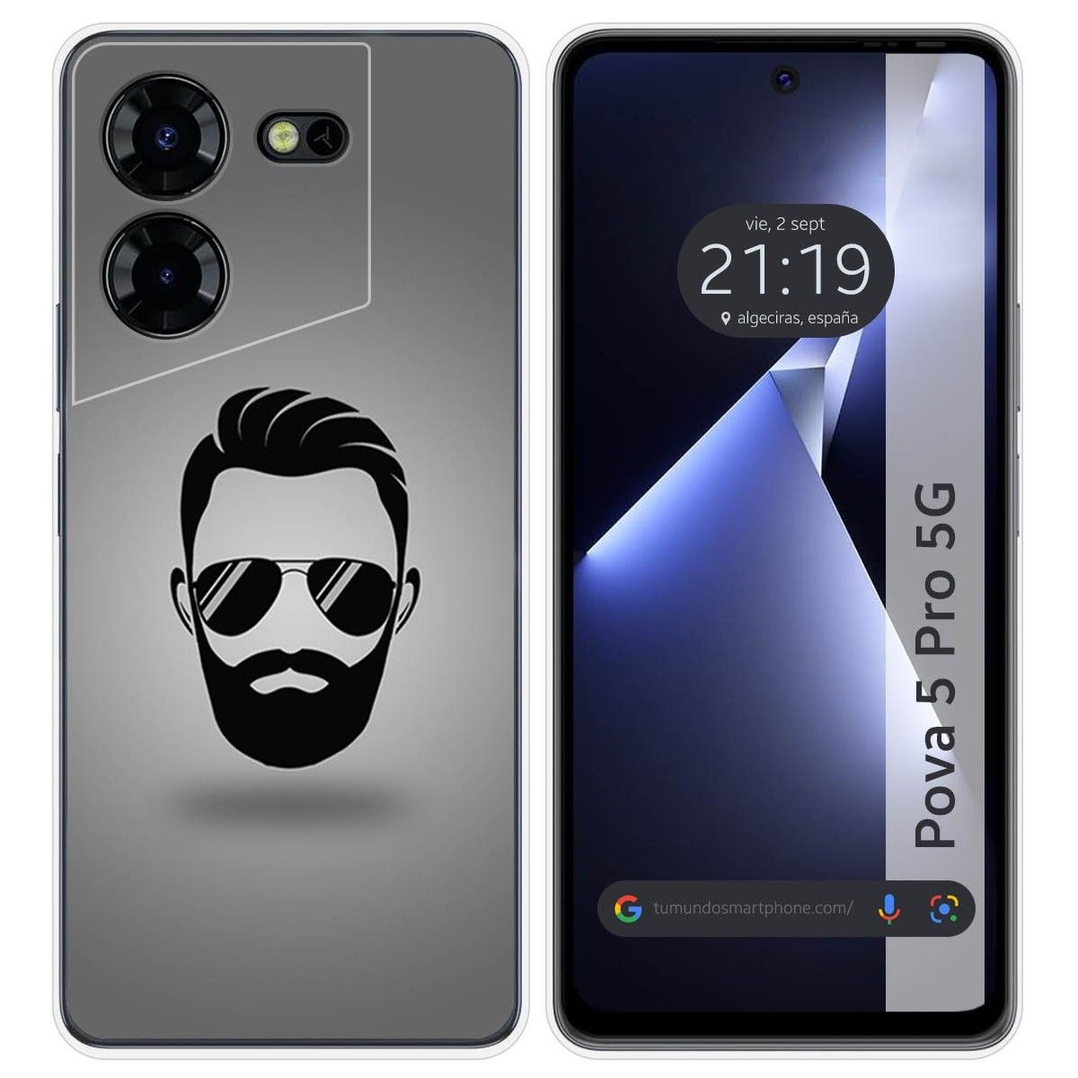 Funda Silicona para TECNO POVA 5 Pro 5G diseño Barba Dibujos