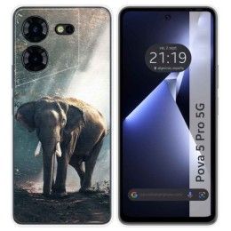 Funda Silicona para TECNO POVA 5 Pro 5G diseño Elefante Dibujos