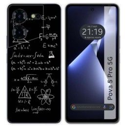 Funda Silicona para TECNO POVA 5 Pro 5G diseño Formulas Dibujos