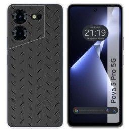 Funda Silicona para TECNO POVA 5 Pro 5G diseño Metal Dibujos