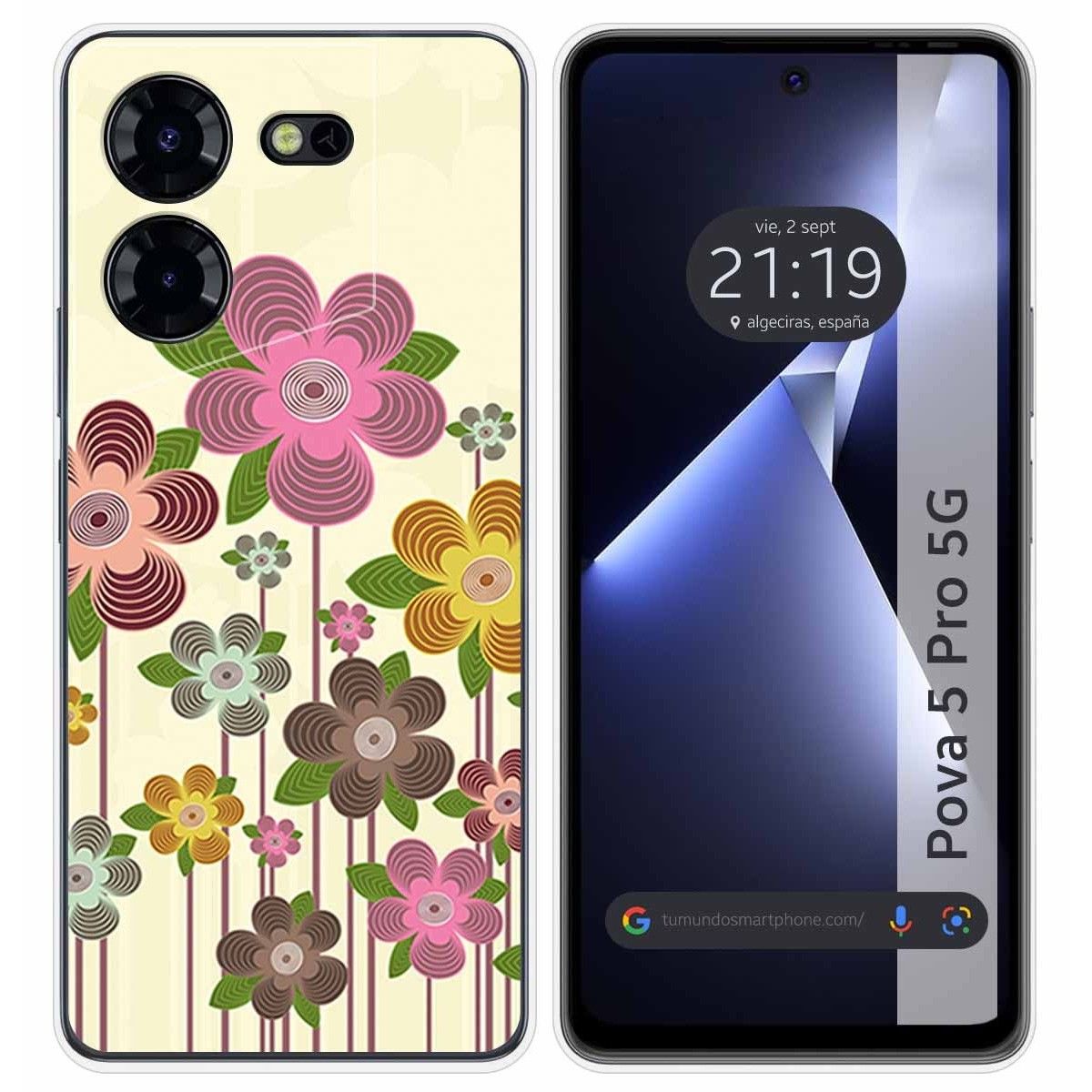 Funda Silicona para TECNO POVA 5 Pro 5G diseño Primavera En Flor Dibujos