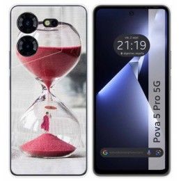 Funda Silicona para TECNO POVA 5 Pro 5G diseño Reloj Dibujos