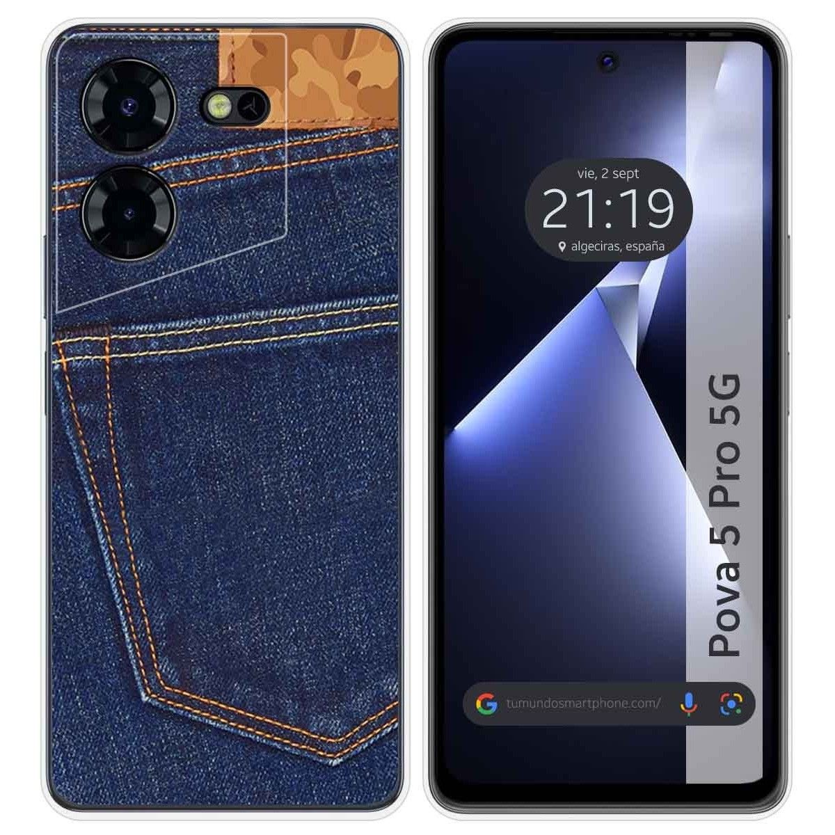 Funda Silicona para TECNO POVA 5 Pro 5G diseño Vaquero Dibujos