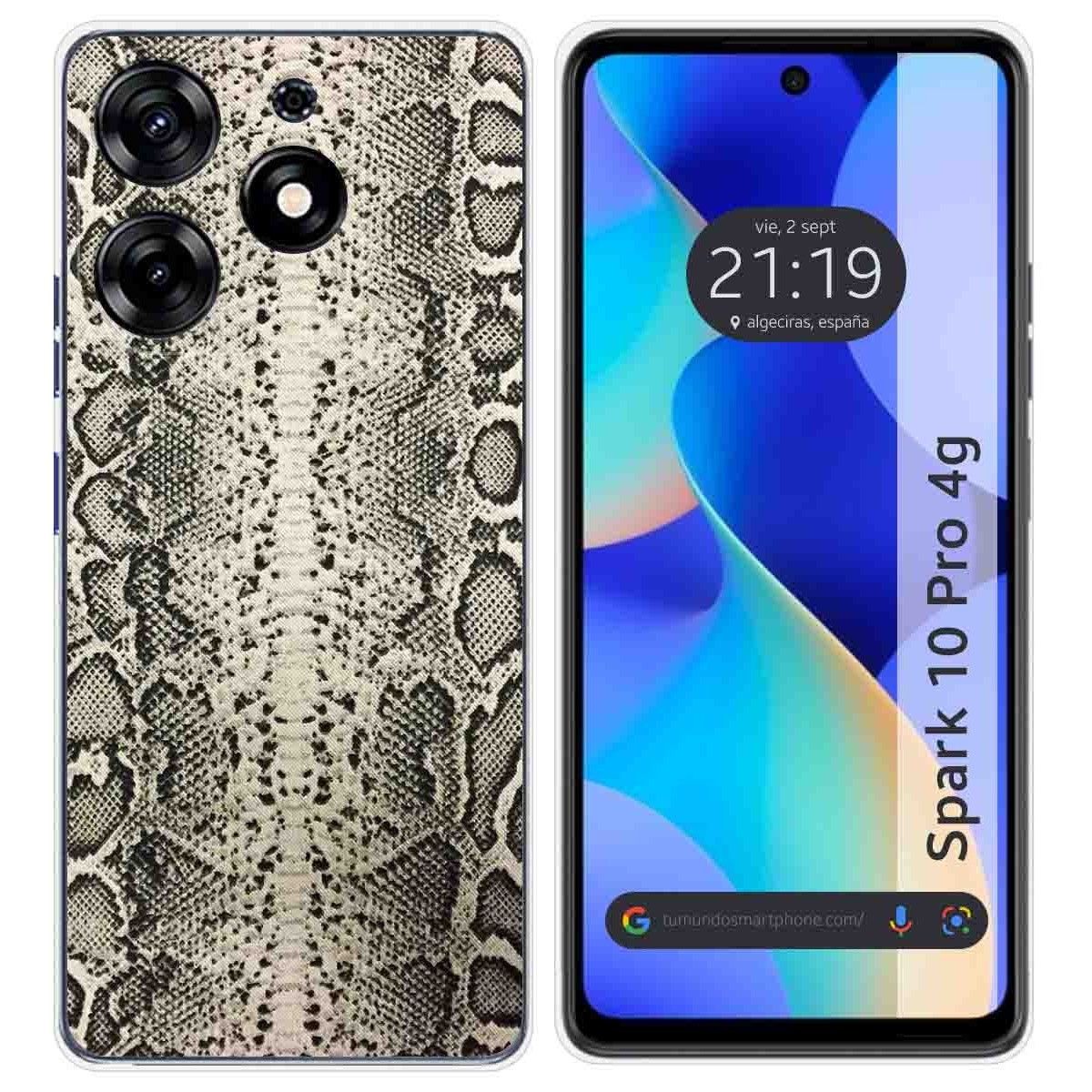 Funda Silicona para TECNO SPARK 10 Pro diseño Animal 01 Dibujos