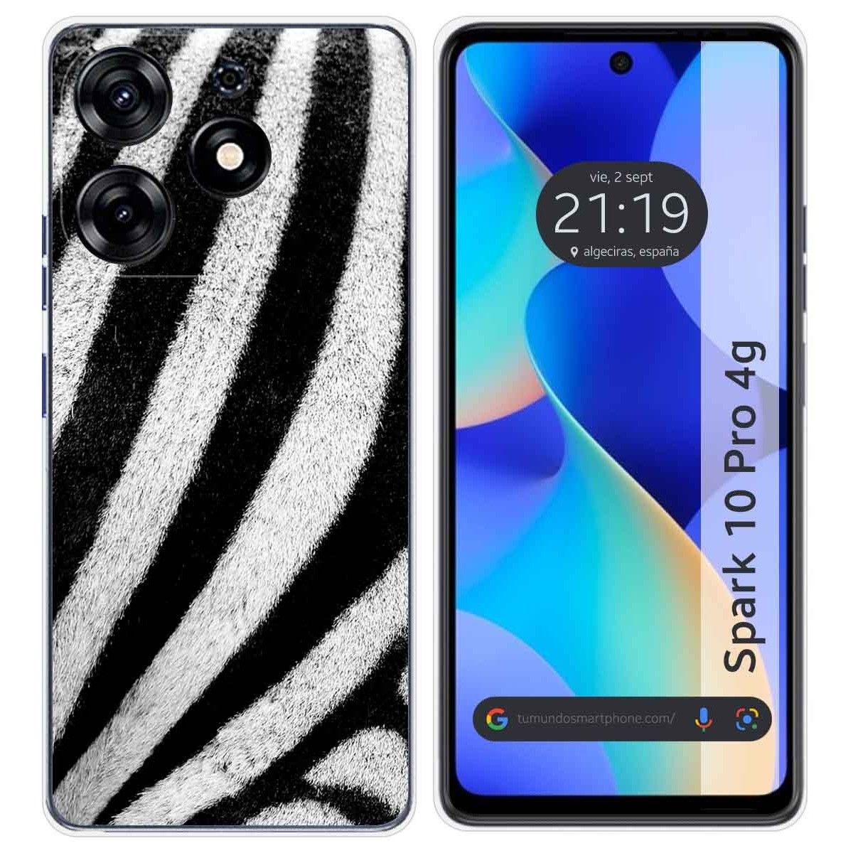 Funda Silicona para TECNO SPARK 10 Pro diseño Animal 02 Dibujos