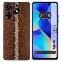 Funda Silicona para TECNO SPARK 10 Pro diseño Cuero 01 Dibujos