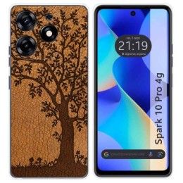 Funda Silicona para TECNO SPARK 10 Pro diseño Cuero 03 Dibujos