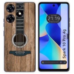 Funda Silicona para TECNO SPARK 10 Pro diseño Madera 11 Dibujos