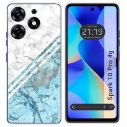 Funda Silicona para TECNO SPARK 10 Pro diseño Mármol 02 Dibujos